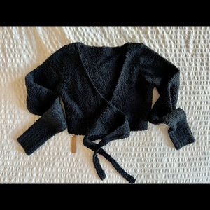 Skim Cozy Knit Wrap Top NWT